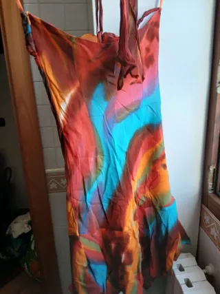 Abito fantasia tie-dye taglia unica