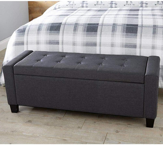 Cassapanca Pouf Contenitore Poggiapiedi per Camera