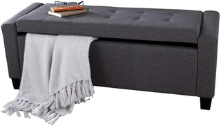 Cassapanca Pouf Contenitore Poggiapiedi per Camera