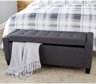 Cassapanca Pouf Contenitore Poggiapiedi per Camera