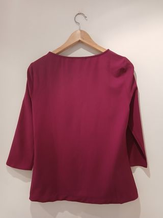 Blusa Zara Magenta Talla M