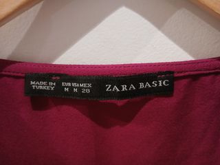 Blusa Zara Magenta Talla M