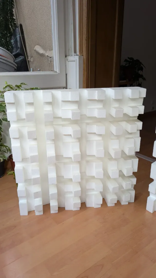 Panel difusor acústico EPS alta densidad (2ud)