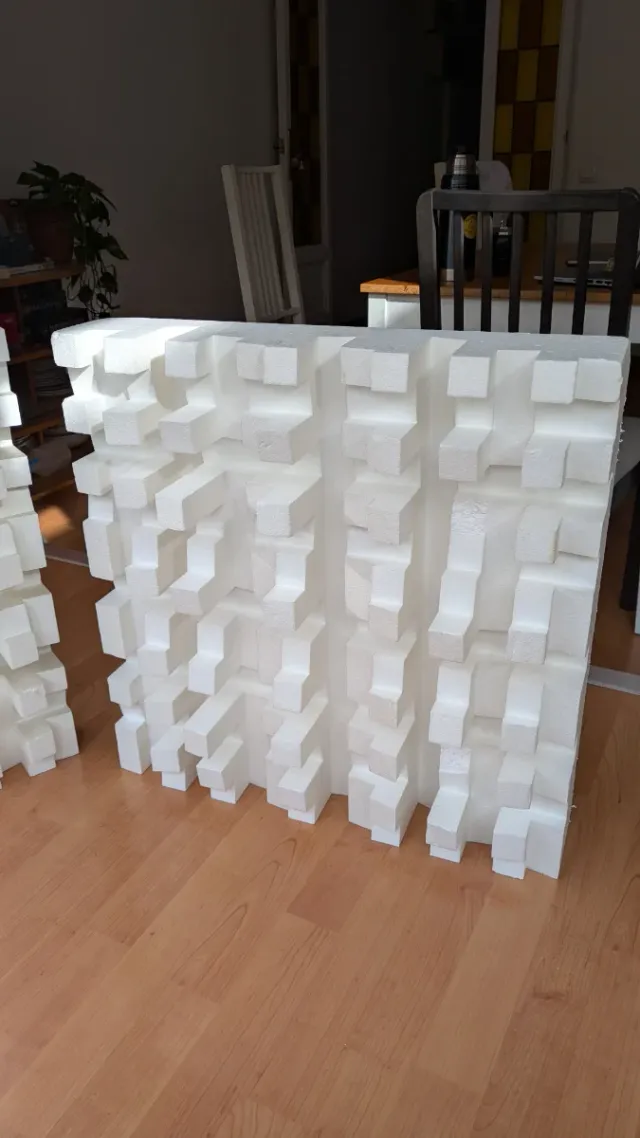 Panel difusor acústico EPS alta densidad (2ud)