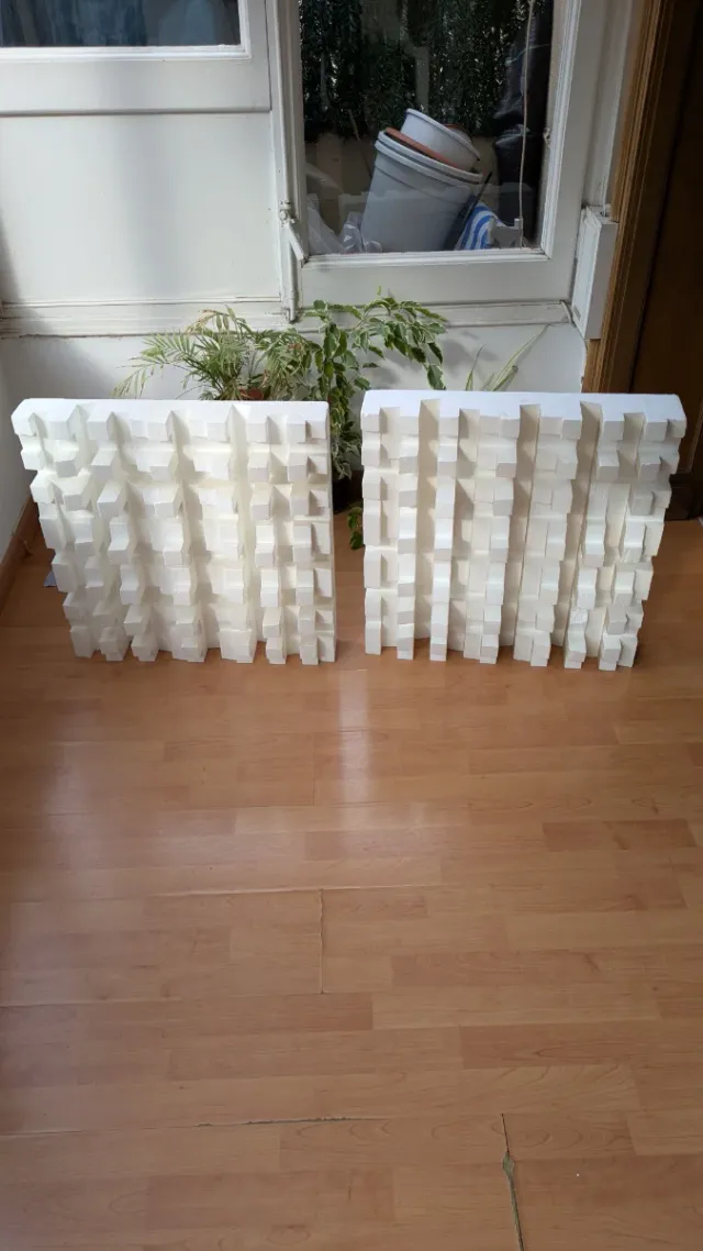 Panel difusor acústico EPS alta densidad (2ud)