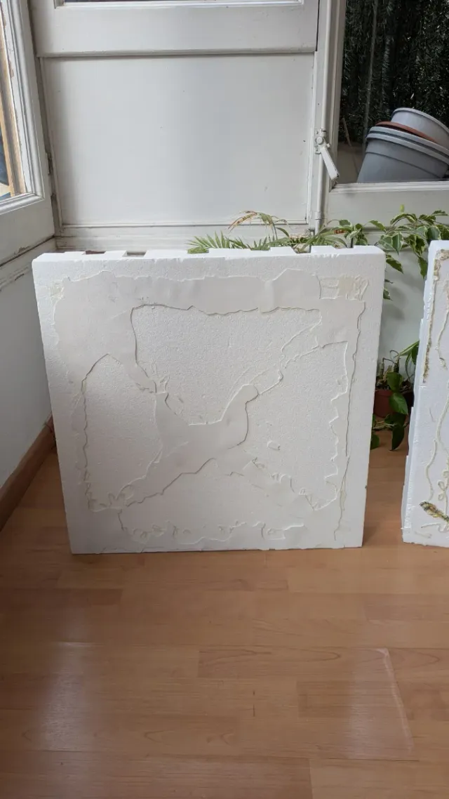 Panel difusor acústico EPS alta densidad (2ud)