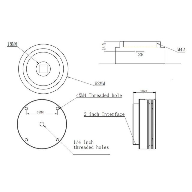Fotocamera ZWO ASI 120MC