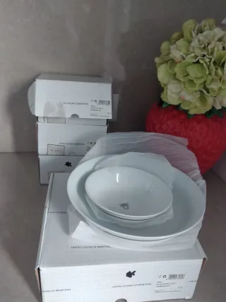 Set 12 Ciotole + 1 insalatiera Ceramica United Col