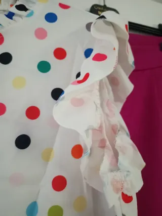 Conjunto Top Lunares y Pantalón T.M