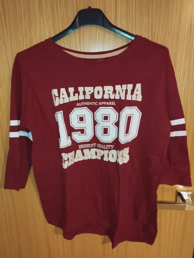 Camiseta California 1980 Burdeos