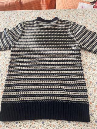 Jersey invierno rayas azul y blanco