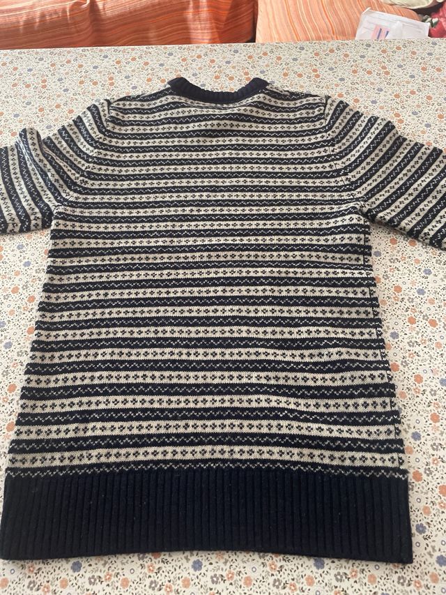 Jersey invierno rayas azul y blanco