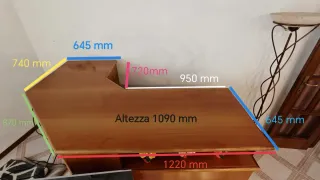 Mobile bar legno anni '80