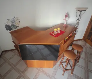 Mobile bar legno anni '80