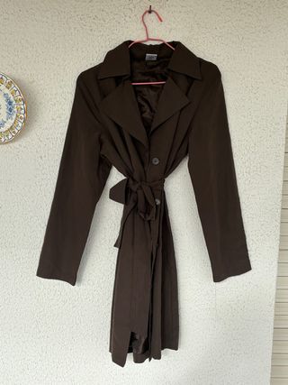Gabardina marrón talla M