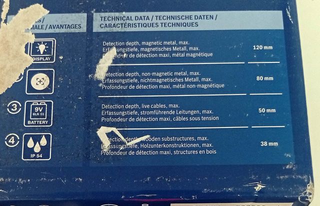 Detector Pared Bosch GMS 120 Profesional Nuevo