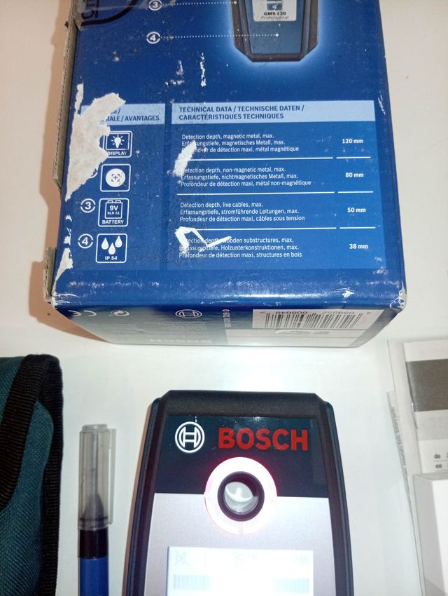 Detector Pared Bosch GMS 120 Profesional Nuevo