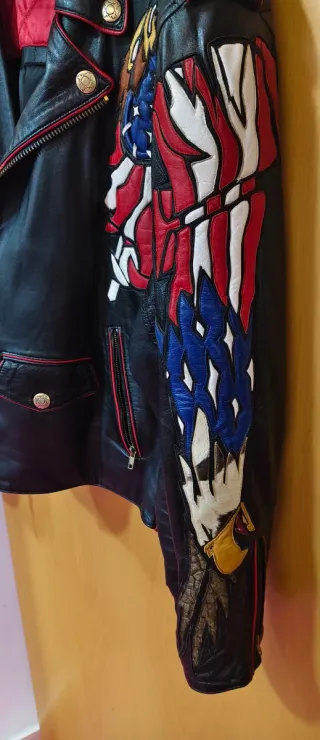 Chaqueta Piel Vintage Hombre de ocasión