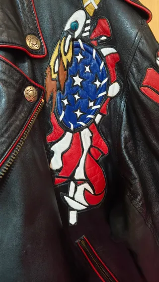 Chaqueta Piel Vintage Hombre de ocasión