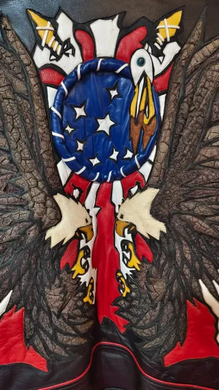 Chaqueta Piel Vintage Hombre de ocasión