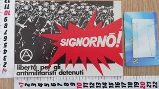 Sticker anarchism adesivo antimilitare anarchia