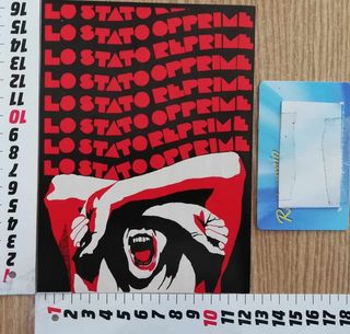 Sticker anarchism adesivo antimilitare anarchia