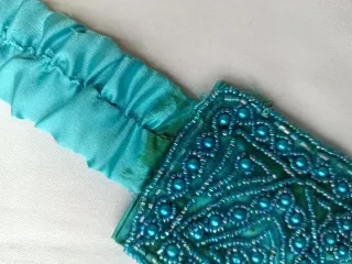 Cinturón elástico señora bolitas