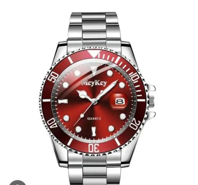 Reloj McyKey con esfera roja