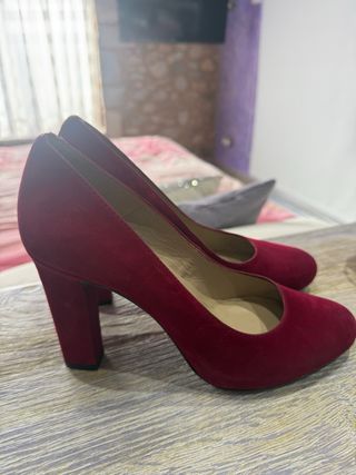 Zapatos Unisa Rojos Tacon