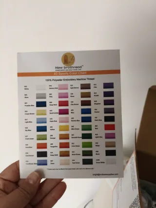 Caja de hilos de bordar 40piezas