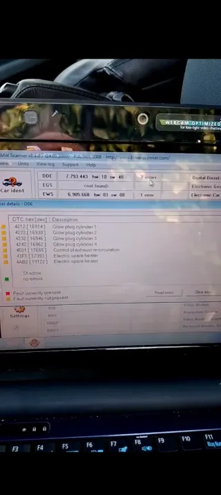 Portatile Acer con software BMW Scanner