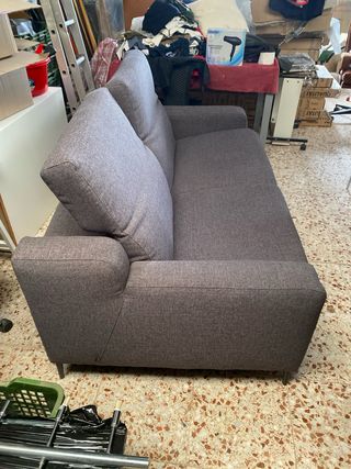 Sofá de 2 plazas gris
