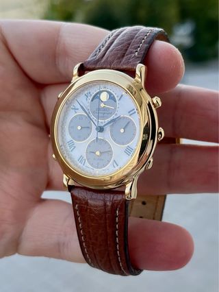 Reloj Seiko Moon phase JDM Vintage Gold NOS *1990*