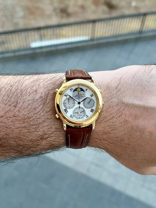 Reloj Seiko Moon phase JDM Vintage Gold NOS *1990*