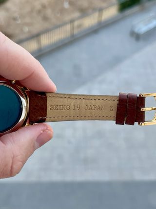 Reloj Seiko Moon phase JDM Vintage Gold NOS *1990*