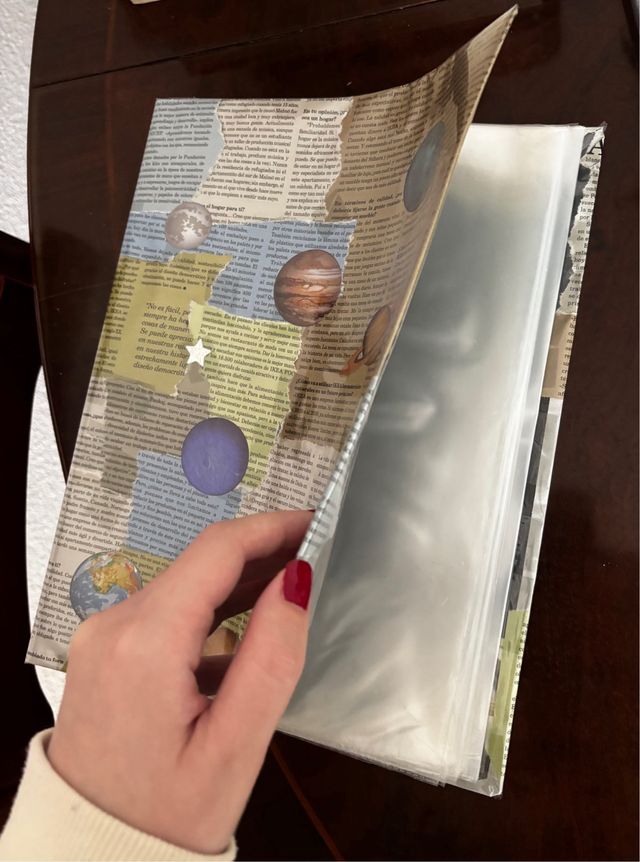 Carpeta fundas forrada