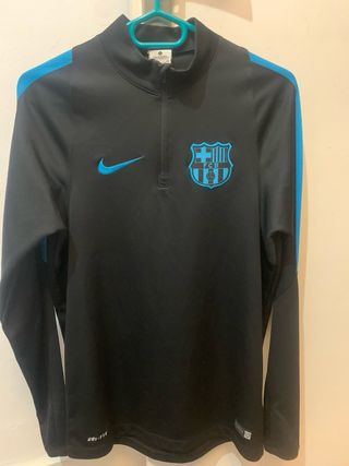 Sudadera Nike FC Barcelona Negra y Azul