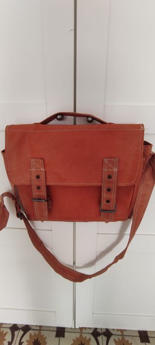 Bolso Vintage Piel Naranja