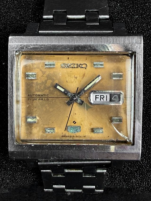 Reloj Seiko 5 Automático Vintage Dorado