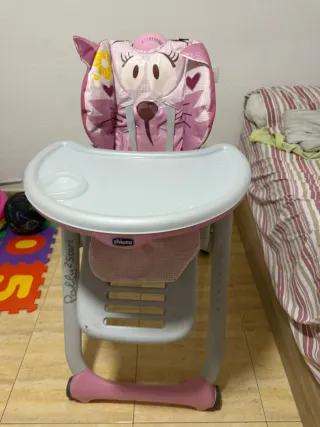 Silla de comer Chicco Polly 2 Star rosa