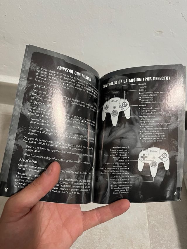 Resident Evil 2 N64 Manuale e Cartuccia