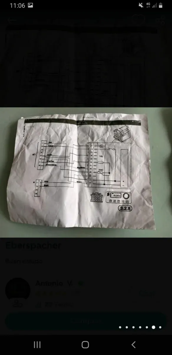 Termostato Eberspacher programable 12V