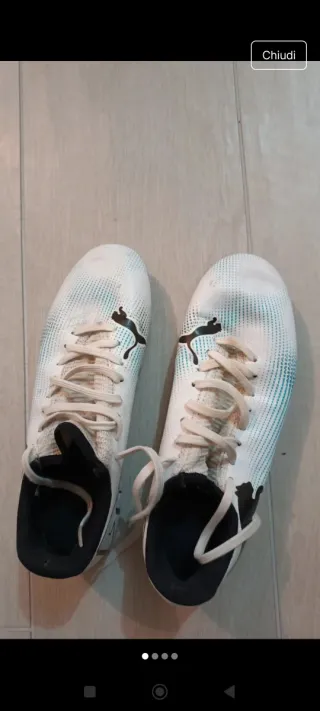 Scarpe da calcio Puma bianche