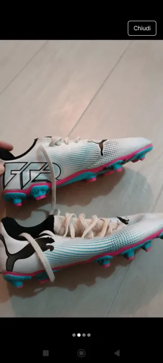 Scarpe da calcio Puma bianche