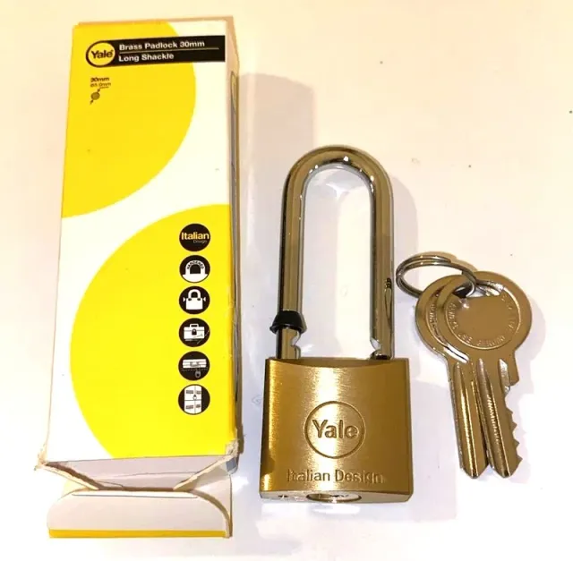 Lucchetto ad arco extra lungo in ottone Y113 Yale