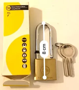 Lucchetto ad arco extra lungo in ottone Y113 Yale