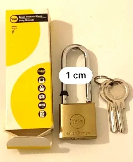 Lucchetto ad arco extra lungo in ottone Y113 Yale