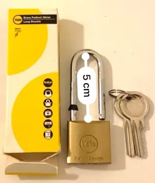 Lucchetto ad arco extra lungo in ottone Y113 Yale