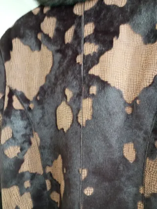 Chaquetón marrón combinado Marrón