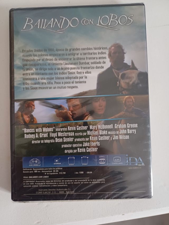 DVD Bailando con Lobos (Español)